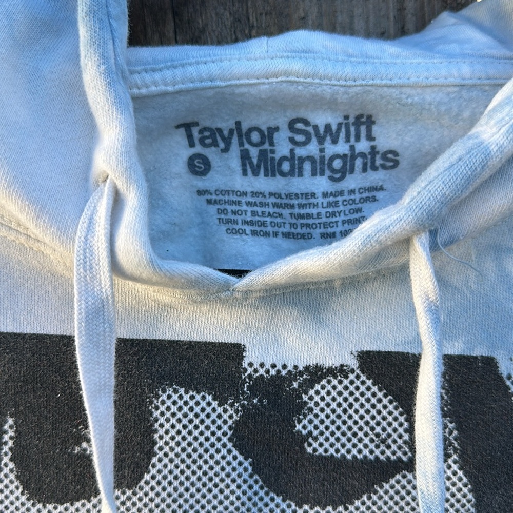 Taylor Swift official hoodie sweatshirt Midnights tie dye style - Picture 2 of 5